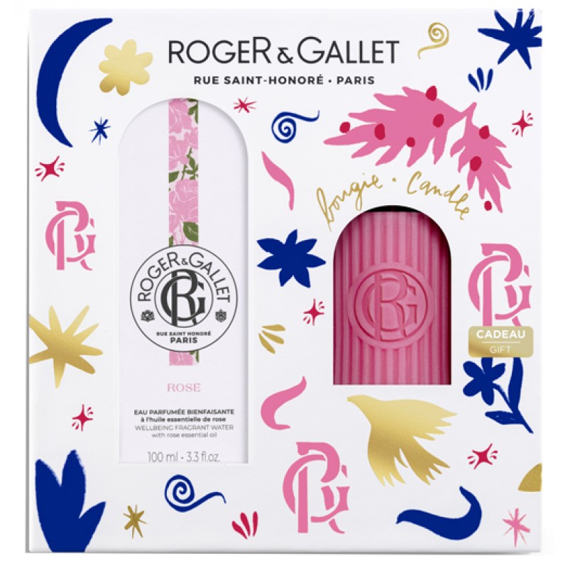 ROGER&GALLET SET NATALE ROSE 100 ML + CANDELA