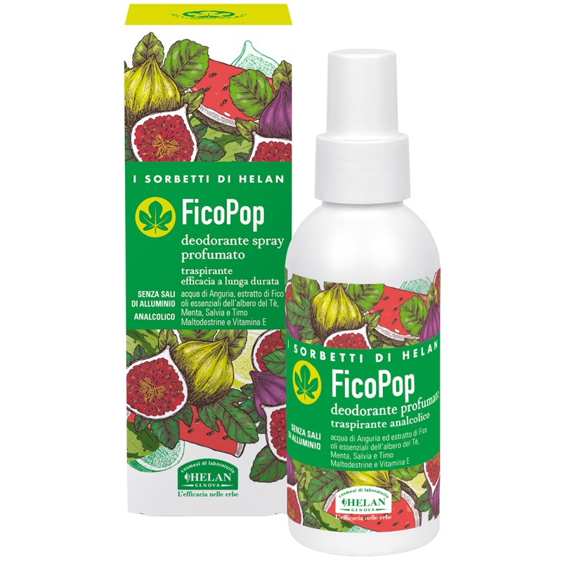 I SORBETTI DI HELAN FICOPOP DEODORANTE PROFUMATO TRASPIRANTE ANALCOLICO 100 ML